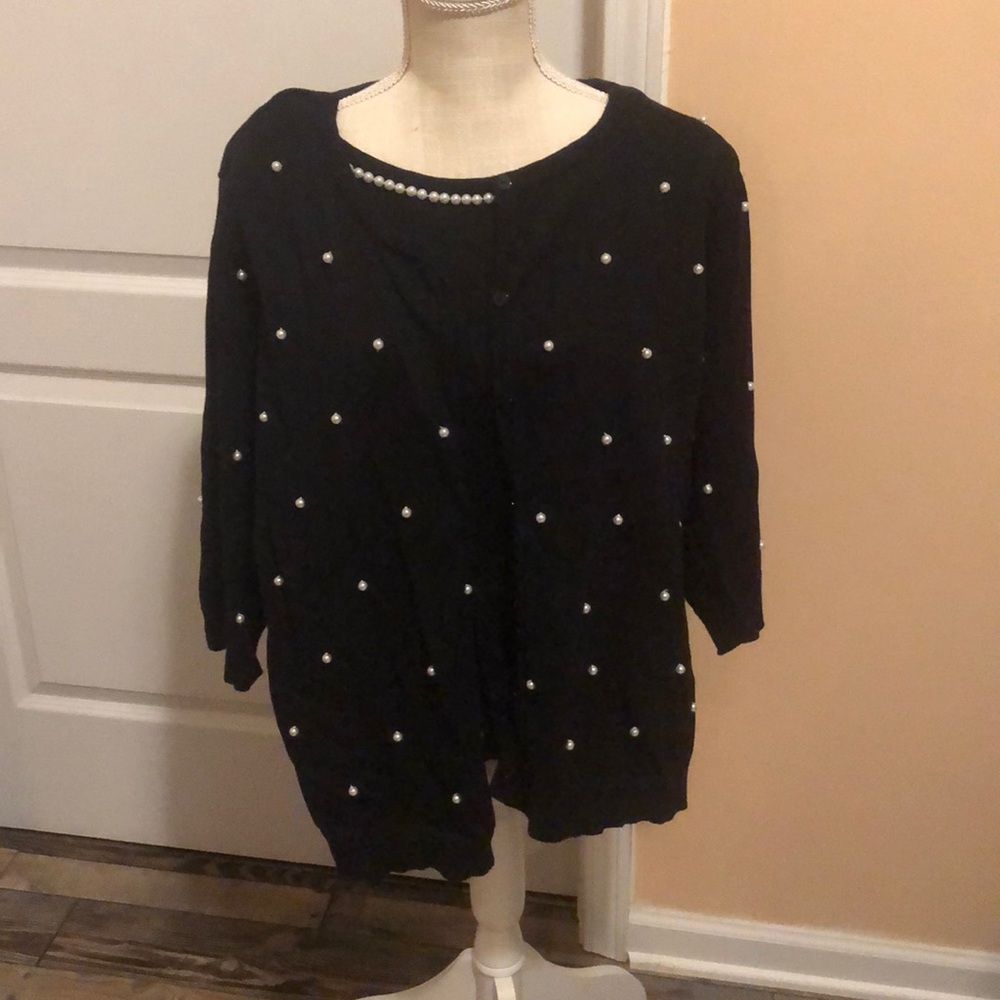Cardigan blue sweater set